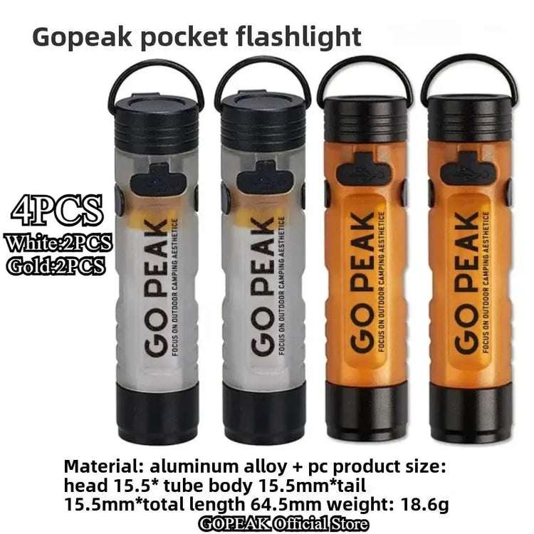 Mini Torcia Elettrica Chiave Esterna Clip Cap Ambient Led Lunga Resistenza Disastro Sollievo Emergenza 5050 Piccola Luce - My Hashtag Shop