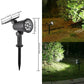 Luci solari paesaggistiche Faretto da parete interrato regolabile a 9 LED Illuminazione esterna impermeabile IP65 per percorso da giardino 1-4 pezzi