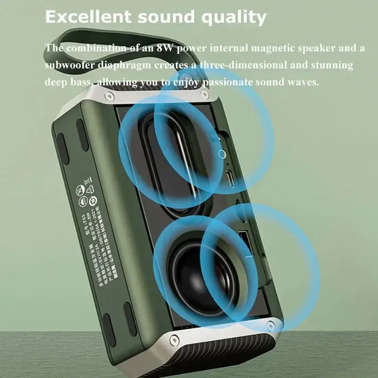 Display a LED da 4,3 pollici Radio Altoparlante Bluetooth senza fili Radio FM portatile Slot per scheda TF Lettore musicale MP4 Video Boom Box - My Hashtag Shop