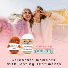 Gifts for Female Friends - Friendship Gifts for Women, Inspirational Friendship Birthday Gifts - Funny Crochet Friends HASHTAG