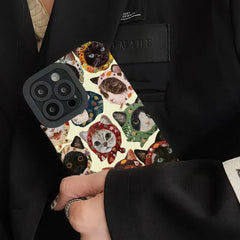 Custodie per telefoni con gatto divertente per iPhone 11 Custodia per iPhone 13 Cover 14 Pro Max 15 16 17 Pro Max Custodia per iPhone per IPhone 15 IPhone 17 HASHTAG