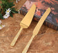 Cake Knife And Server Set,2 PCS Gold Cake Cutting Utensils Made By KONCO. - HASHTAG