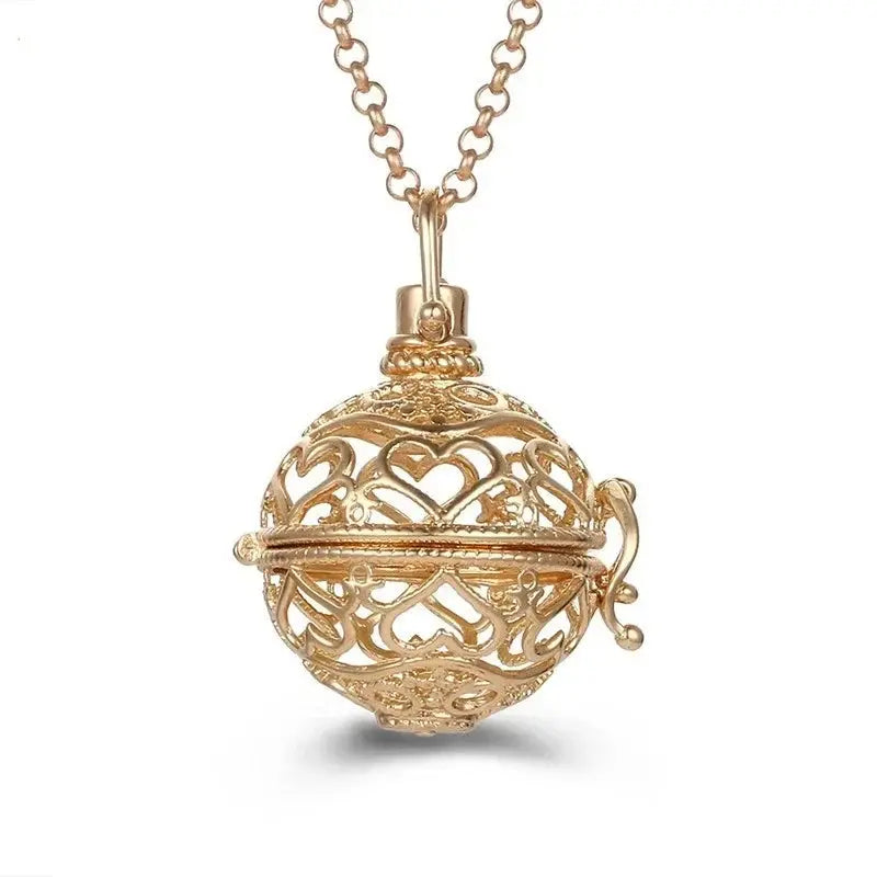 Chime Music Angel Ball Caller Locket Necklace Vintage Pregnancy Necklace. - HASHTAG