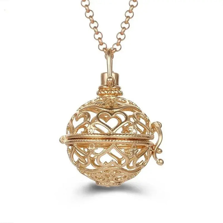 Chime Music Angel Ball Caller Locket Necklace Vintage Pregnancy Necklace. - HASHTAG