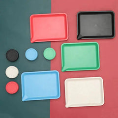Colorful degradable wheeled tray HASHTAG