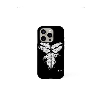 K-Kobe Basketball Star Logo Custodia per telefono Pellicola Shell per IPhone 16 15 14 13 12 11 Pro Max Plus - My Hashtag Shop