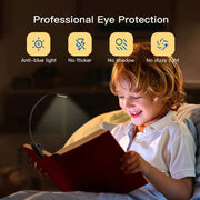 7 LED Reading Light USB Rechargeable Reading Lamp 3 Level Warm Cool White Night Light Flexible Portable Daylight Easy to Clip HASHTAG