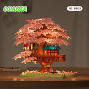 Christmas Gifts DIY Flowers Tree House Micro Building Blocks Assembly Block Handmade Bricks Girls Girlfriend Kids Birthday Gift HASHTAG