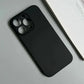 Custodia per telefono opaca in silicone nero pieno di lusso per iPhone 17 Air 16 15 14 13 12 11 Pro Max 16 15 14 Plus Cover posteriore Custodia morbida in TPU - My Hashtag Shop
