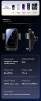 Caricatore per telefono per auto Supporto per telefono Caricatore wireless e cablato da 15 W Rilevamento automatico Rilascio e rotazione con un solo tocco Certificato Qi FCC ROHS - My Hashtag Shop
