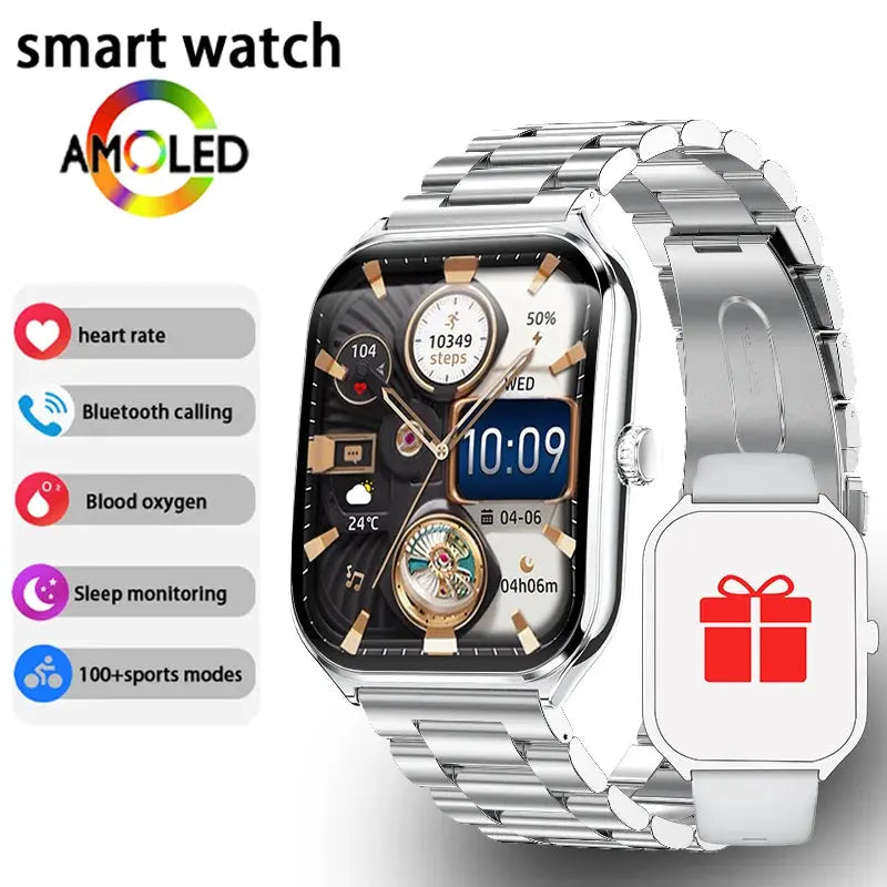 Nuovo Ultra Sottile smartwatch  "AMOLED 360*360 HD Pixel Display Always Show Time Promemoria Chiamata Smartwatch Delle Signore Per huawei - My Hashtag Shop