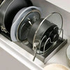 telescopic storage compartment Kitchen Drawer Organizer - Multifunctional Storage for Pots, Pans, Pot Lids and Baking Trays, Spatula HASHTAG