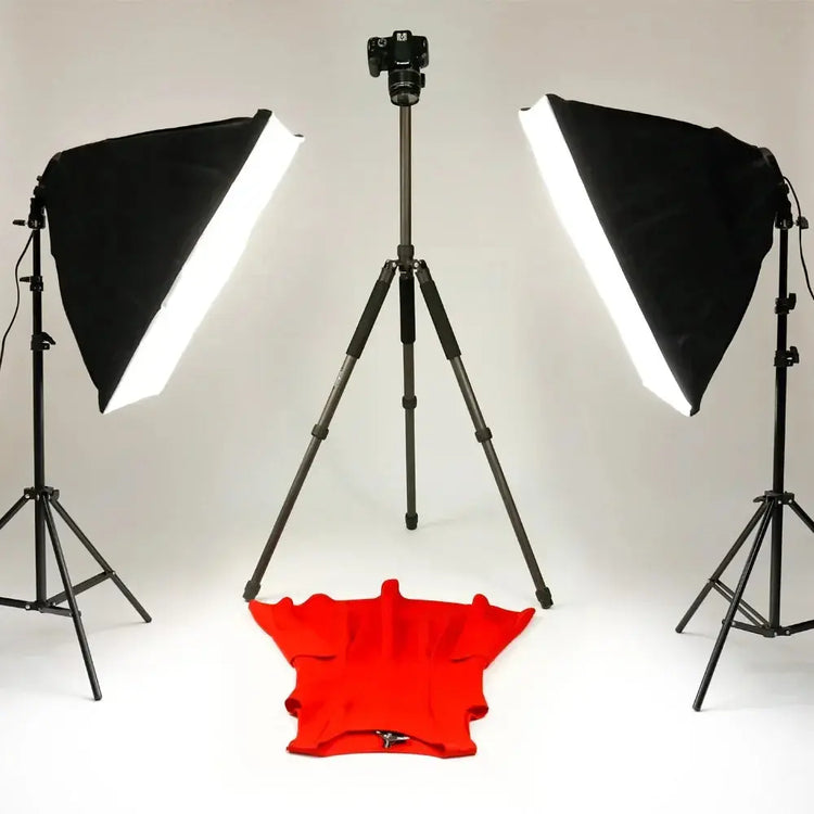 SH Kit di illuminazione Fotografia 50x70CM Softbox Sistema di illuminazione professionale con lampadine fotografiche E27 Attrezzatura per studio fotografico - My Hashtag Shop