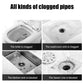 Lo sblocco della toilette può eliminare istantaneamente il blocco delle fognature della toilette e crea un scarico universale dei pavimenti della cucina con pressione dell&