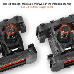 Pedali della piattaforma della bicicletta pedana del pedale della bicicletta antiscivolo con accessori per l'equitazione del riflettore per il veicolo elettrico della bici pieghevole HASHTAG