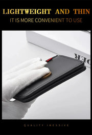 1 pezzo nuovo mini portafoglio porta carte di credito in morbida pelle PU ultrasottile portafoglio da uomo verticale corto di alta qualità HASHTAG