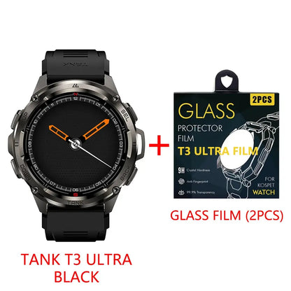 KOSPET TANK T3 Ultra GPS Smart Watch per uomo Smartwatch donna 470mAh batteria digitale Fitness AMOLED AOD orologi Bluetooth