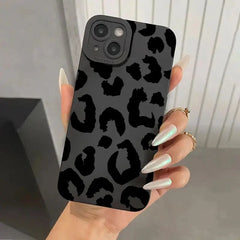 Custodia protettiva per fotocamera con design leopardato per iPhone 16 Custodie per iPhone 17 Air 15 14 13 12 11 Pro Max 16E XS XR X 7 8 Plus Cover HASHTAG
