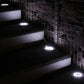 1/4/8 pezzi luci solari per esterni 8/20 LED disco lampada sotterranea faretto luce solare interrata per la decorazione del cortile del prato del giardino domestico