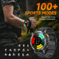 Per Android ios Nuovo AMOLED Smart Watch da uomo con torcia sportiva fitness tracker impermeabile chiamata Bluetooth Smartwatch uomo + scatola