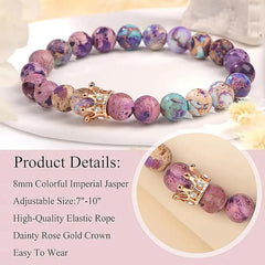 friendship gifts Ideas for Women Best Friends Besties GF Anniversary Valentine's Day Graduation Healing Stone Crown Gifts for Her HASHTAG