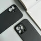 Custodia per telefono opaca in silicone nero pieno di lusso per iPhone 17 Air 16 15 14 13 12 11 Pro Max 16 15 14 Plus Cover posteriore Custodia morbida in TPU - My Hashtag Shop