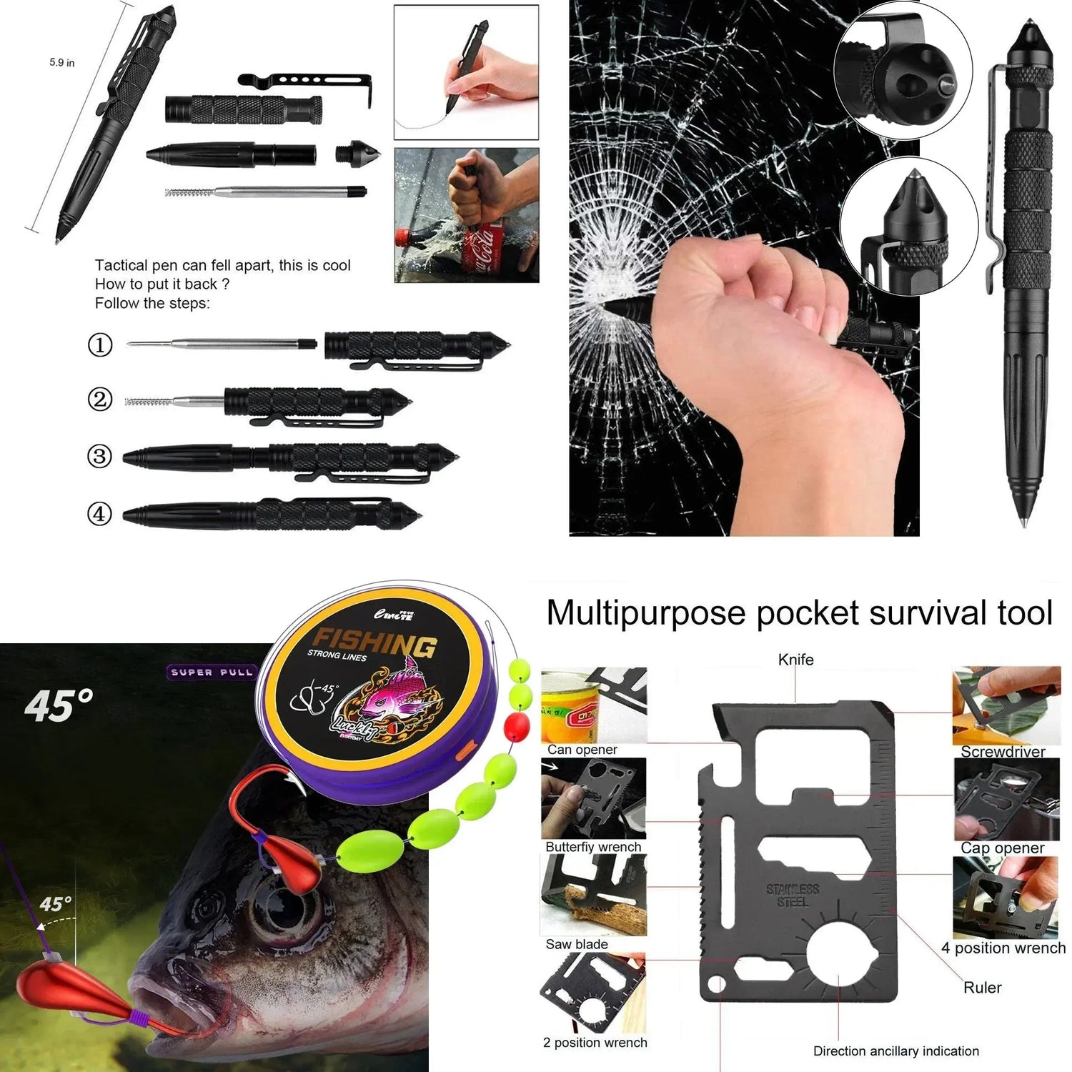 Kit di pronto soccorso di sopravvivenza per auto Set completo Molle Attrezzatura da esterno Kit di emergenza Borsa da trauma per escursionismo da campeggio Kit di pronto soccorso da esterno IFAK Edc - My Hashtag Shop