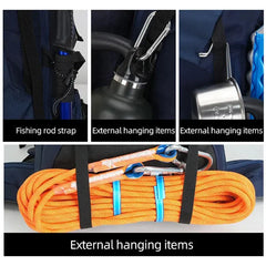 trekking backpack Hiking Backpack Trekking Rucksack with Rain Cover Large Sports Gear Backpack Travel Luggage Bag HASHTAG