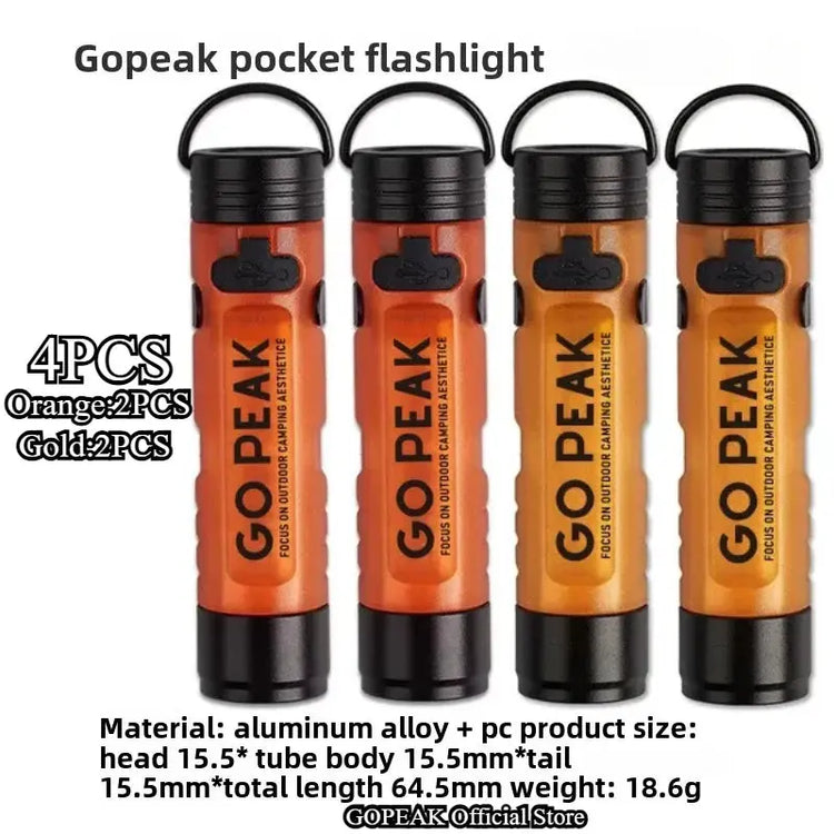 Mini Torcia Elettrica Chiave Esterna Clip Cap Ambient Led Lunga Resistenza Disastro Sollievo Emergenza 5050 Piccola Luce - My Hashtag Shop