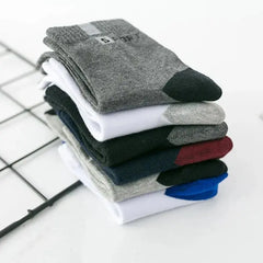 10/5/3 paia Traspirante Con Calze Sportive Da Uomo In Fibra di Bambù Autunno e Inverno Calzini Da Uomo Assorbimento Del Sudore Deodorante Business Sox HASHTAG