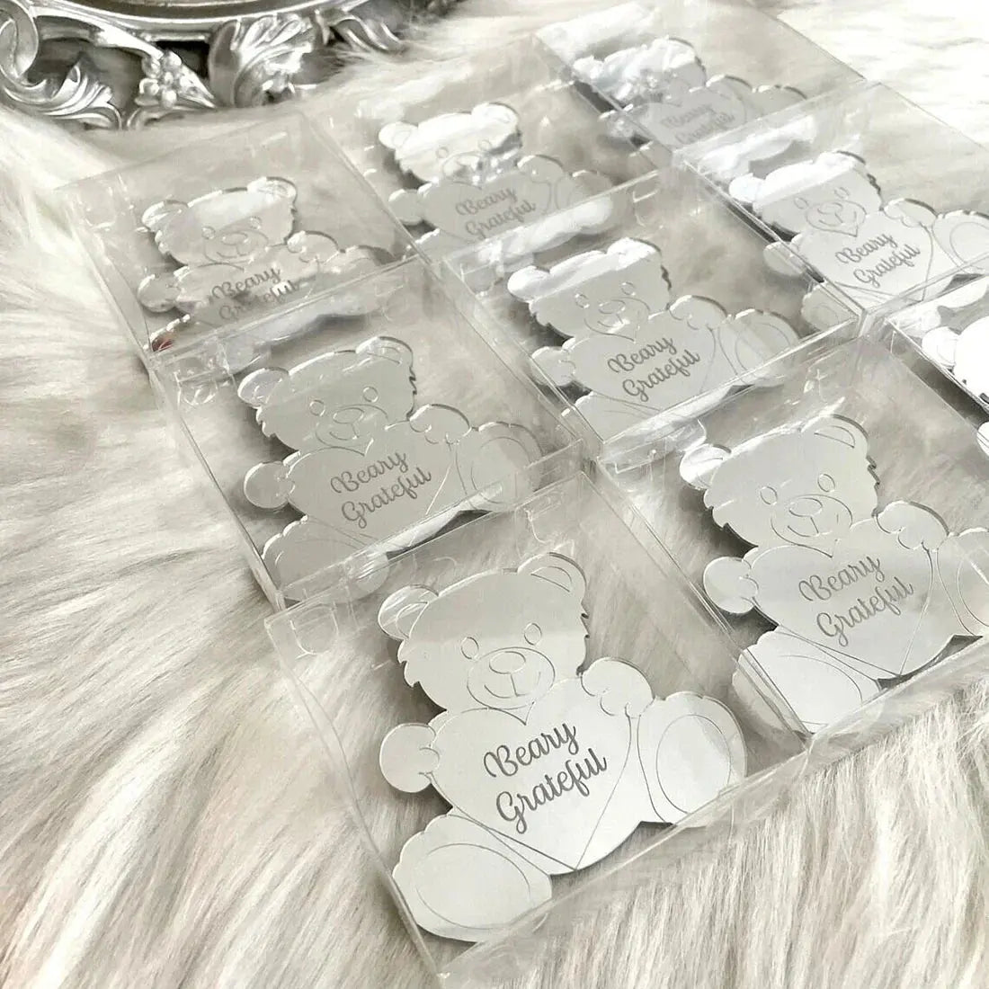 Personalized Engraved Gold Teddy Bear Tags. Liebe - Making Life Easier