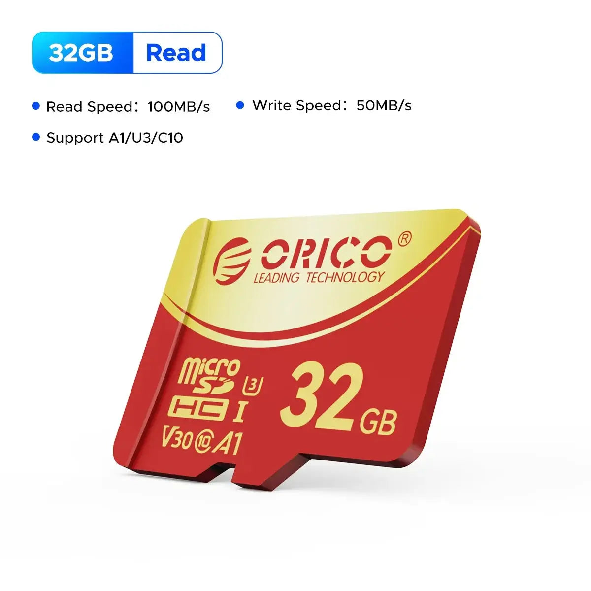 Scheda di memoria ORICO V3 MicroSDXC UHS-I da 256 GB, lettura 180 MB/s 160 MB/s, codifica 4K UHD, U3, Classe 10, V30, A2, Micro SD per drone - My Hashtag Shop