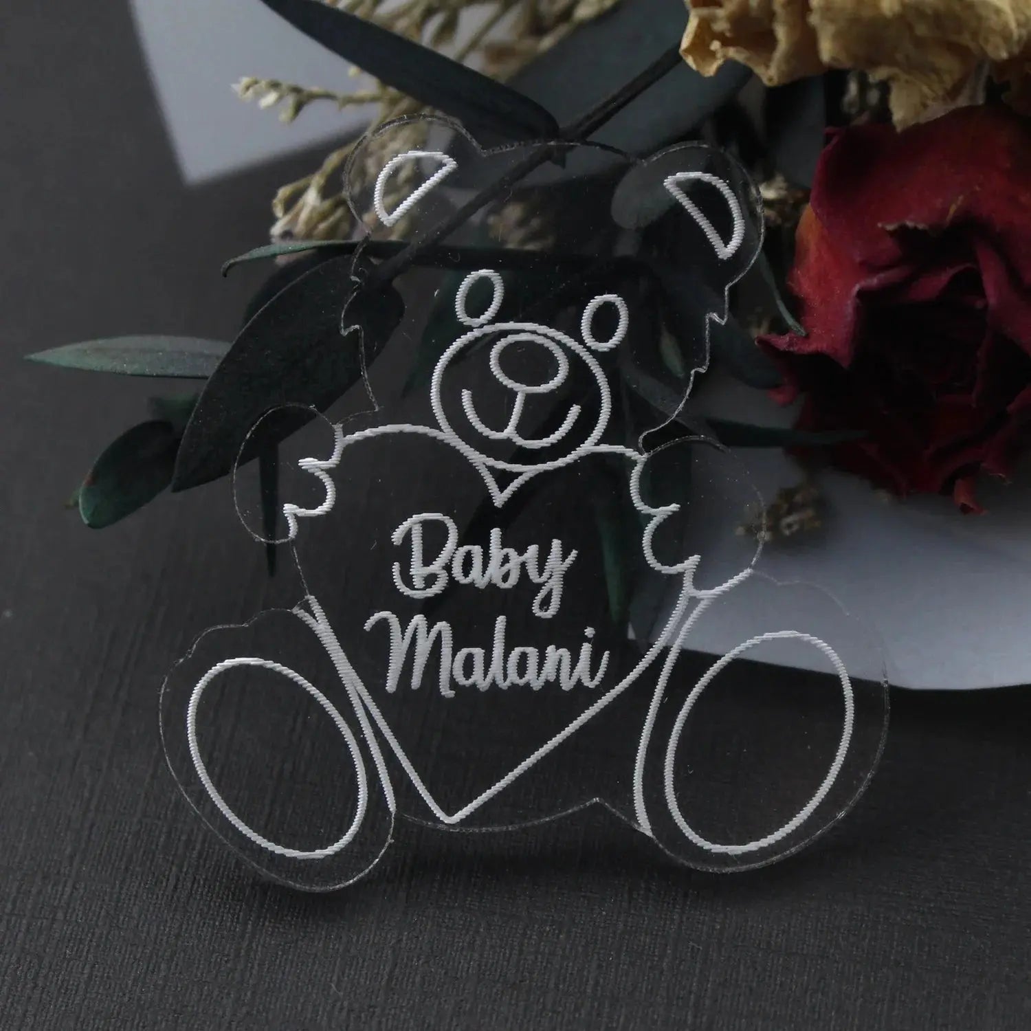 Personalized Engraved Gold Teddy Bear Tags. Liebe - Making Life Easier