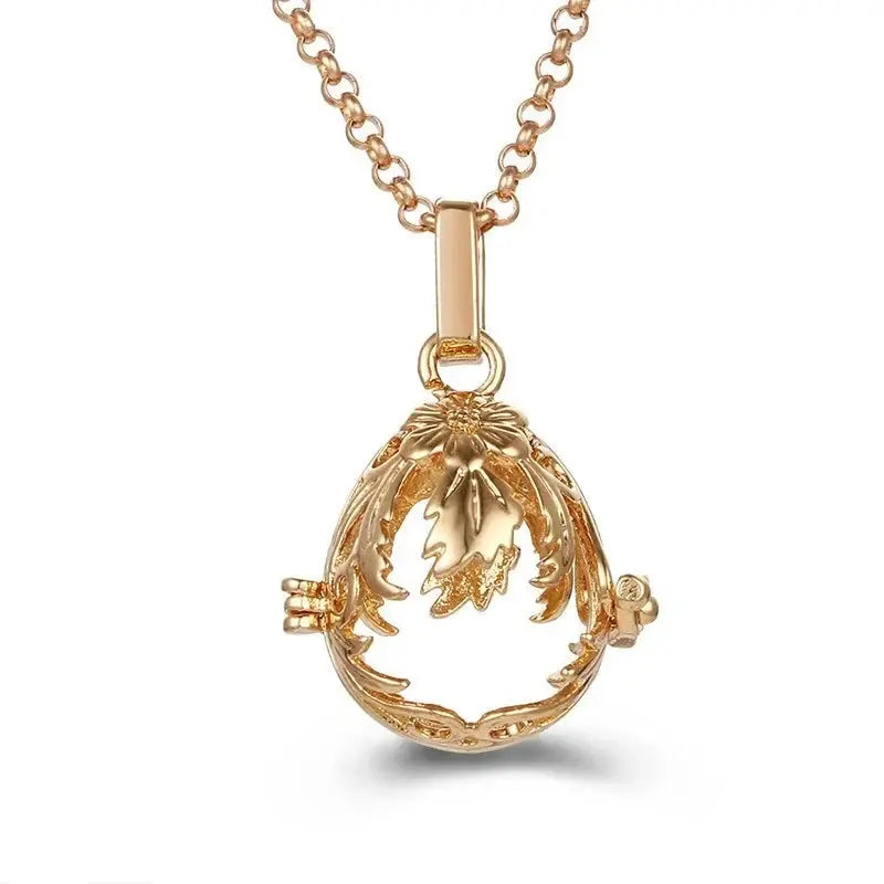 Chime Music Angel Ball Caller Locket Necklace Vintage Pregnancy Necklace. - HASHTAG