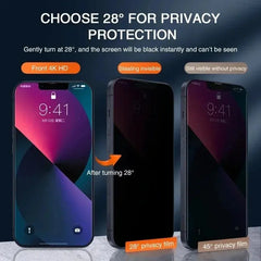 1-4 pezzi protezione schermo privacy per iPhone 14 13 11 12 Pro Max Mini 8 Plus vetro protettivo anti-spia per iPhone 15 16 XR XS MAX HASHTAG