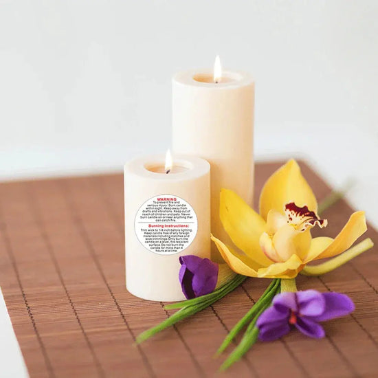 Candle Jar Container Labels Wax Melting Safety Warning Stickers - HASHTAG