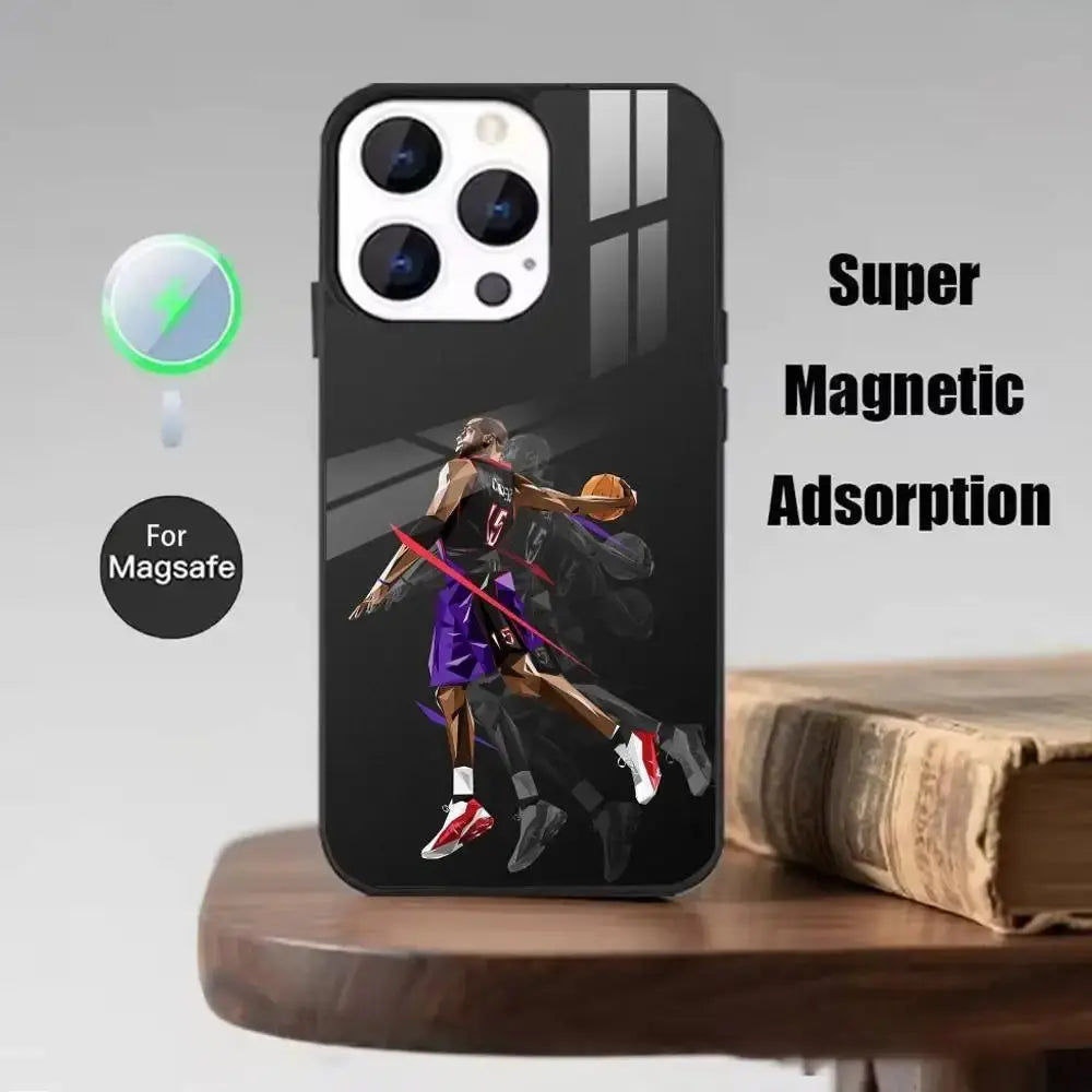 Custodia per telefono Basket V-Vince C-Carter 15 per iPhone 17,16,15,14,13,12,Plus,Pro,Max per ricarica wireless magnetica Magsafe - My Hashtag Shop