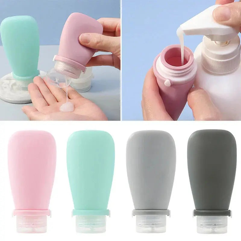 Portable Silicone Travel Bottle Cosmetic Storage Refillable Empty Bottle - HASHTAG