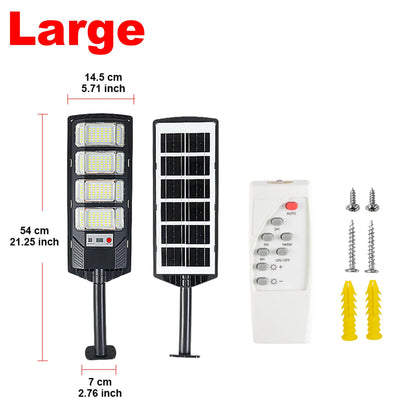 Lampada Solare da Esterno 15000W Ultra Potente Lampione Solare 320 °   Lampada da Giardino con Sensore IR per Illuminazione dal Tramonto all&