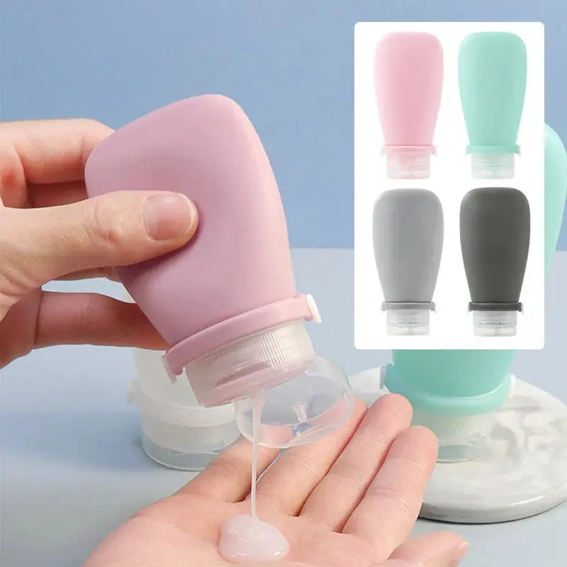 Portable Silicone Travel Bottle Cosmetic Storage Refillable Empty Bottle - HASHTAG