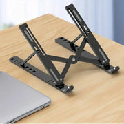 Portable Laptop Stand  Foldable ABS Material, Adjustable Desktop Height, Heat Dissipation, Laptop Stand, Storage Rack laptop arm HASHTAG