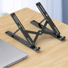 Portable Laptop Stand  Foldable ABS Material, Adjustable Desktop Height, Heat Dissipation, Laptop Stand, Storage Rack laptop arm HASHTAG
