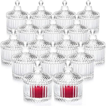 Glass Candle Jars with Lid Ideal For Candle Making. Liebe - Making Life Easier