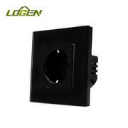 LOUTSGEN Zigbee Presa a muro Tipo-c Porte di ricarica USB Spine intelligenti UE Presa di corrente App Tuya Smart Life Pannello in vetro temperato Alexa HASHTAG