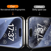 4 pezzi di vetro temperato per iPhone 16 15 14 13 12 11 Pro Max protezione dello schermo per iPhone 7 8 Plus X XS Max XR pellicola protettiva in vetro HASHTAG