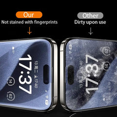 4 pezzi di vetro temperato per iPhone 16 15 14 13 12 11 Pro Max protezione dello schermo per iPhone 7 8 Plus X XS Max XR pellicola protettiva in vetro HASHTAG