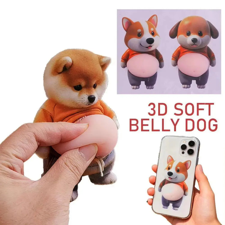 Pancia di Cane Adesivo Carino Paffuto Shiba Inu Cucciolo - My Hashtag Shop