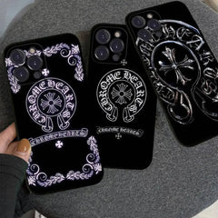 Custodia per telefono classica di lusso C-ChromeS H-Heart Custodia per telefono per Iphone 17 Air 16 15 14 13 12 11 Pro Max 16 15 14 Plus Custodia morbida in TPU HASHTAG