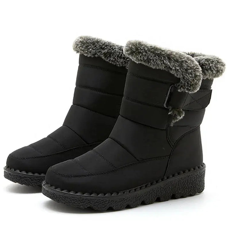 Woman Winter Boots Ankle Low Heels Botas Mujer Waterproof Snow Boots Liebe - Making Life Easier