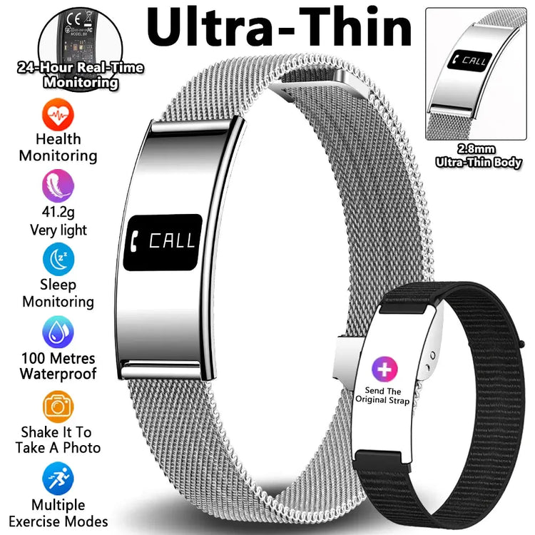 Uomo Donna Bracciale intelligente Frequenza cardiaca Monitor del sonno Salute Smart Band Sport impermeabile Fitness Tracker Smartwatch per Android iOS - My Hashtag Shop